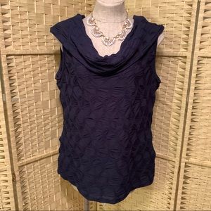 Navy off-shoulder top